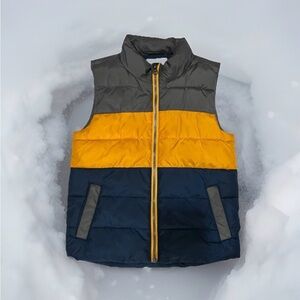 Sonoma Goods for Life Boys Size 6 Vest Jacket Full Zip Pockets Blue Gray